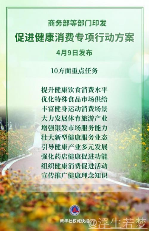 聚焦健康消费 12部门携手推出行动方案